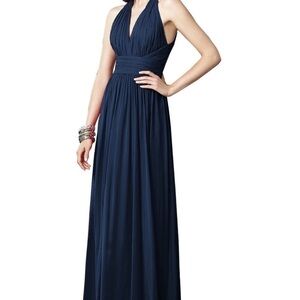 Vivian Diamond Dessy Collection Bridesmaid Dress Style 2908 Midnight E-31 Sz 20